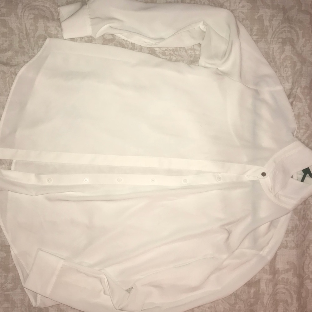 Flow-y Polyester Buttondown